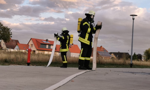 Die Kameraden der Feuerwehr Sickte musste zur Leistungsüberprüfung antreten.