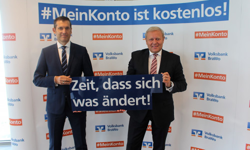 Vorstandsmitglied Patrick Pietschmann (li.) und Vorstandsvorsitzender Jürgen Brinkmann.