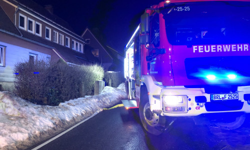 Ein Haus in Braunlage droht in Flammen aufzugehen.