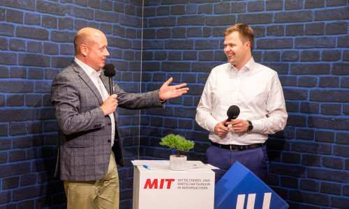MIT-Landesvorsitzender Holger Bormann und JU-Landesvorsitzender Christian Fühner.