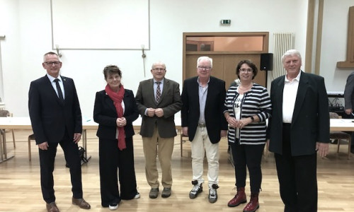 Dirk Neumann, Angelika Uminski-Schmidt, Walter Lehmann, Gerhard Wiche, Andrea Föniger und Kurt Bauch (v. li.). 
