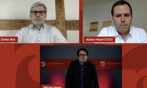 Stefan Brix und Adrian Haack im Gespräch mit regionalHeute.de Chefredakteur Werner Heise.
