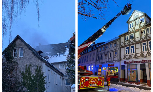Am späten Sonntagnachmittag musste die Feuerwehr einen Brand in der Innenstadt von Königslutter löschen.