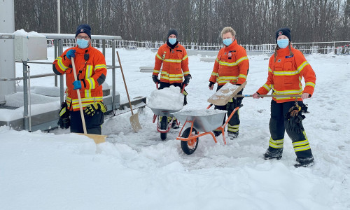 Die Feuerwehr war in den vergangenen Tagen häufig im Schnee-Einsatz