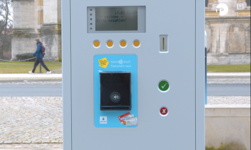 Die neuen Parkscheinautomaten in Wolfenbüttel.