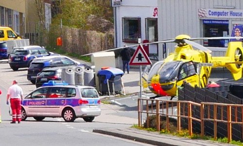 Am heutigen Samstagnachmittag musste ein verunfallter Fahrradfahrer per Hubschrauber gerettet werden.