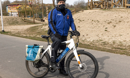 Die Polizei in Salzgitter ist auch auf dem Fahrrad unterwegs.