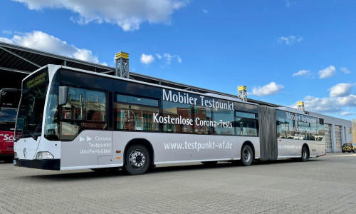 Ein mobiler Testbus fährt künftig durch den Landkreis Wolfenbüttel.