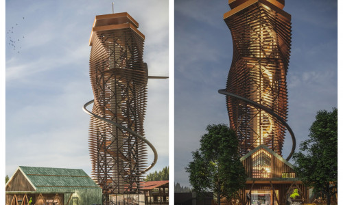 Ab Frühjahr 2022 soll der neue Turm Touristen zum Torfhaus locken.