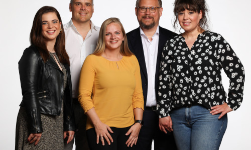 Die Spitzenkandidaten der FDP von links: Kristin Krumm, Marco Meiners, Maike Woelk, Prof. Dr. Thomas Garbe, Verony Reichelt