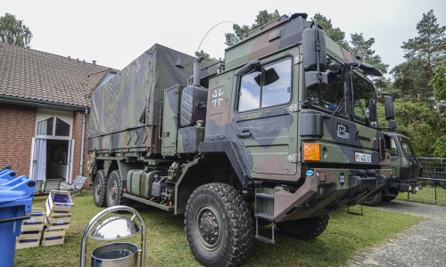 Die MULTI A4 FSA sind die neuen geschützten LKW von Rheinmetall die ein wichtiger Bestandteil der Truppe in Wesendorf sind.