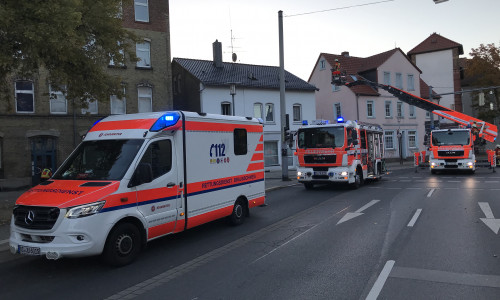 Die Feuerwehr musste in die Frankfurter Straße ausrücken.