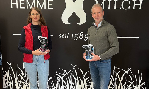 Alwine und Jörgen Hemme aus Wedemark haben der DRK-Tafel in Wolfenbüttel 1000 Liter laktosefreie Frischmilch gespendet.
