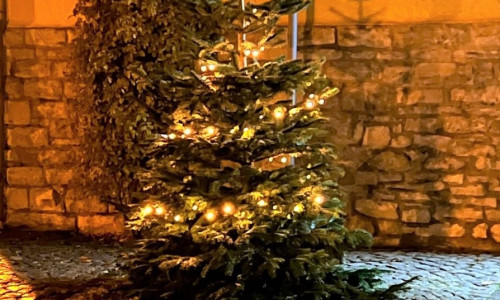 In Hoiersdorf wurde der Weihnachtsbaum vom Marktplatz gestohlen.