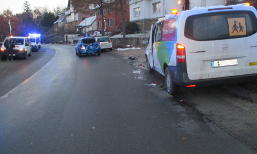 Zu einem Verkehrsunfall mit einem Kleinbus zur Schülerbeförderung kam es am Donnerstagmorgen in Wolfshagen.