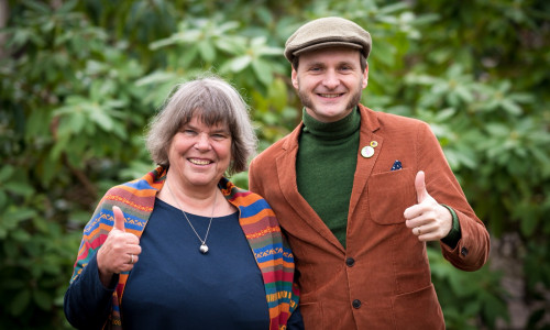 Dr. Elke Flake und Dr. Andreas Hoffmann.