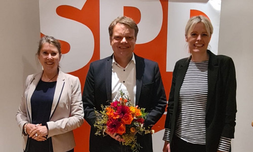 Annette Schütze, Christoph Bratmann und Julia Retzlaff treten bei der Landtagswahl für die SPD an.