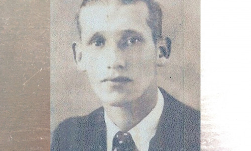 Privates Foto des Niederländers Gerardus Devriesere (1918-1942), der im Alter von 24 Jahren in Heerte verstarb.