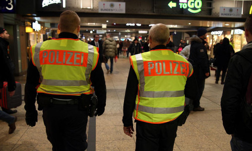 Bundespolizei im Bahnhof. (Symbolfoto)
