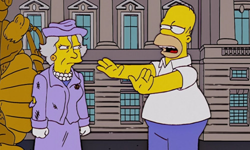 Seit dem Tod der Queen kursieren im Internet Videos, die zeigen sollen, dass in der Serie "Simpsons" das Todesdatum der Monarchin vorhergesagt wurde. Ein Faktencheck widerlegt nun diese Theorie. (Bild: 20th Century Fox / Disney+)