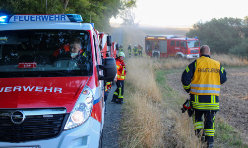 Übung der Feuerwehr in Groß Flöthe.