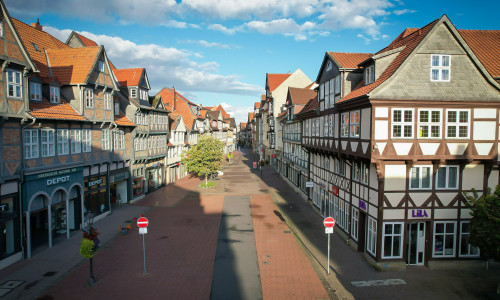 Die Fußgängerzone von Wolfenbüttel wird weiter saniert.