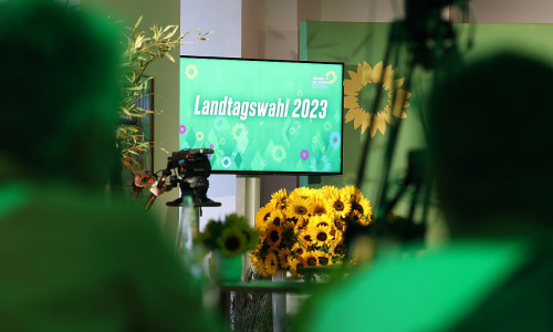 Landtagswahl in Bayern: Grünen-Wahlparty am 08.10.2023
