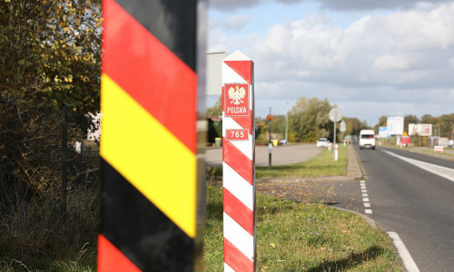 Grenze zwischen Deutschland und Polen am 15.10.2023