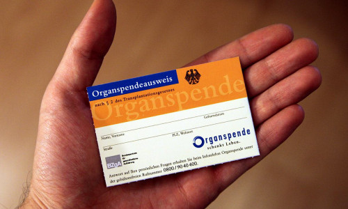 Organspendeausweis (Archiv)