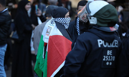 Verbotene Pro-Palästina-Demo (Archiv)