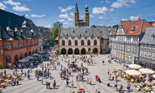 Der Marktplatz in Goslar.