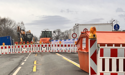 Baustelle Brücke Vienenburg. Archivbild