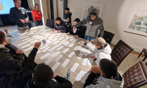 Im Workshop im „Schwan“ sortierten und priorisierten Jugendliche ihre zahlreichen Ideen.