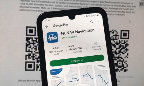 Die NUNAV-App im Google Play Store. (Bildschirmfoto)