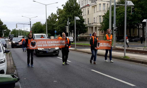 Die Klimaaktivisten zogen durch Braunschweig.