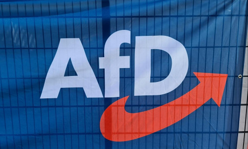 Logo vor AfD-Parteitag (Archiv)