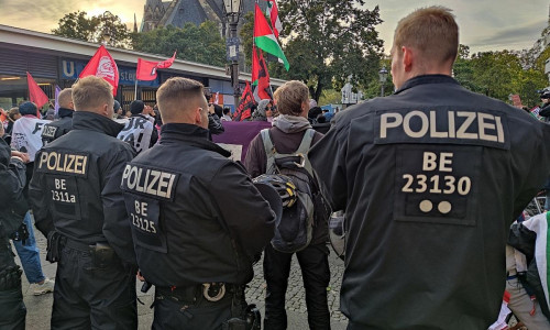 Pro-Palästina-Demo in Berlin am 07.10.2024