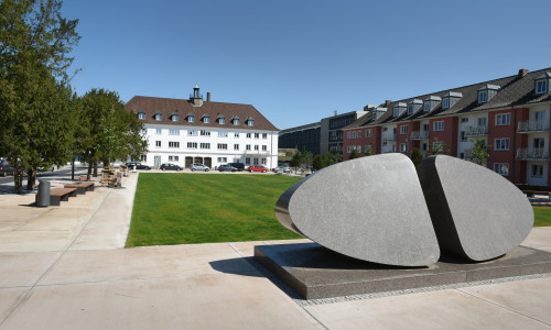 Der Robert-Koch-Platz nach der Umgestaltung. 