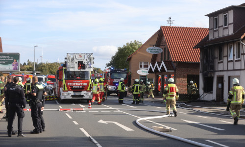 Am Nachmittag kam es zu einem Brand in Oelber. 