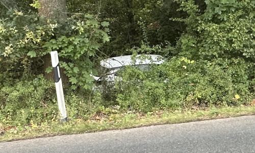 Nicht ganz korrekt eingeparkt...