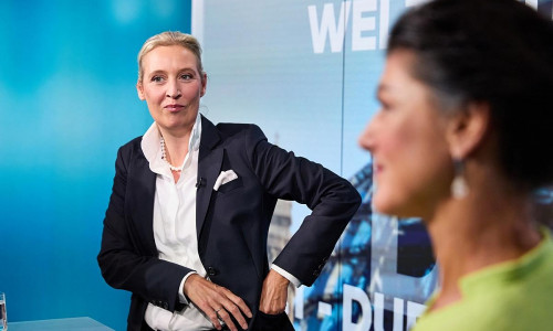 Alice Weidel und Sahra Wagenknecht am 09.10.2024