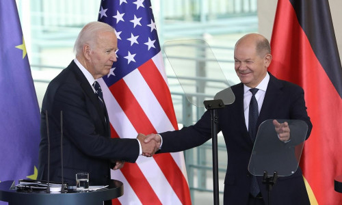 Joe Biden und Olaf Scholz am 18.10.2024