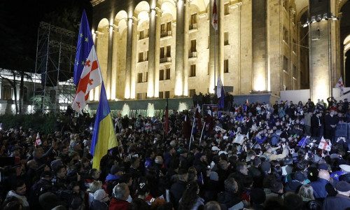 Proteste in Georgien gegen das offizielle Wahlergebnis am 28.10.24