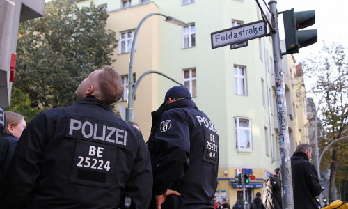 Polizei bei verbotener Pro-Palästina-Demo (Archiv)