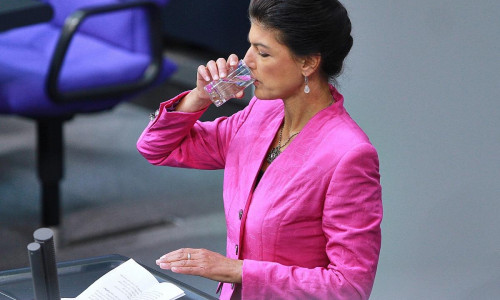 Sahra Wagenknecht, BSW, hält eine Rede (Archiv)