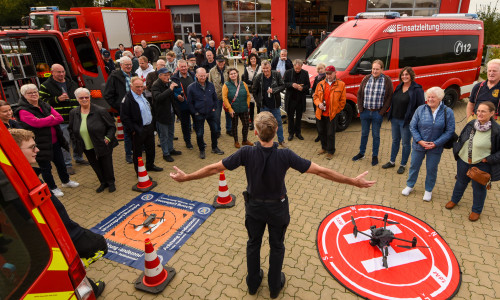 Am Freitag wurde die neue Drohne in Dienstgestellt. Dazu hatte man viele Gäste nach Heere eingeladen 