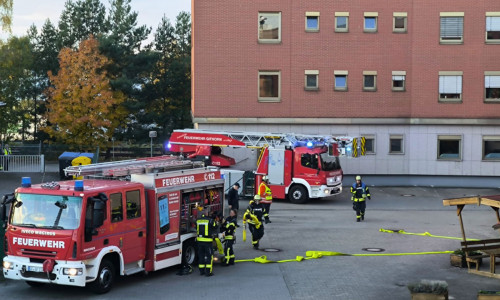 Die Feuerwehr trainierte den Ernstfall.