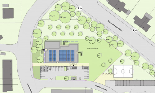 An der Liegnitzer Straße entsteht für die neue Kita Igel ein modernes und energieeffizientes Gebäude.