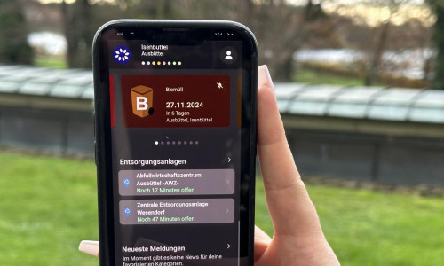 Die „Landkreis Gifhorn Abfall-App“ erinnert Sie an Ihre Mülltermine – ganz komfortabel über Ihr Smartphone, Tablet oder Ihren Laptop. 