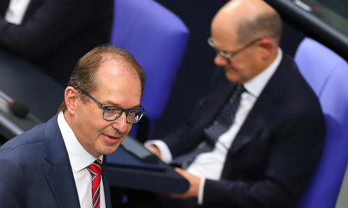 Alexander Dobrindt und Olaf Scholz (Archiv)